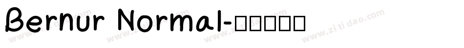 Bernur Normal字体转换